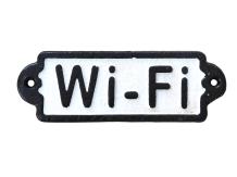 Schild - gietijzer  emaille "Wi-Fi" Internet W-Lan