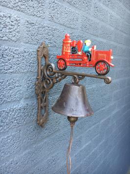 Deurbel 'Brandweer', gietijzer