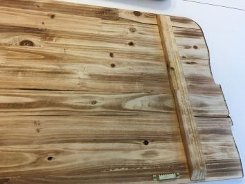 2er-Set Wandteller aus Holz mit: Makrele & Thunfisch