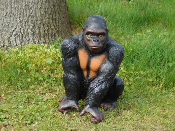 Prachtige gorilla, polystone, dierenbeeld 