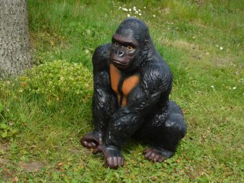 Prachtige gorilla, polystone, dierenbeeld 