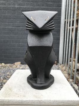 Abstrakte Statue einer Katze / Katze, abstrakte Tierstatue, Gusseisen