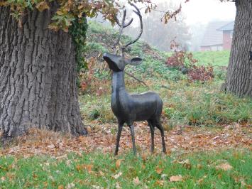 Gartenstatue Hirsch, Statue für drinnen und draußen, Tierstatue