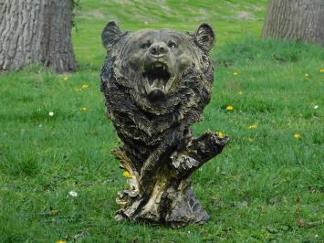 Berenkop polystone, prachtig ontwerp, zwart-goud