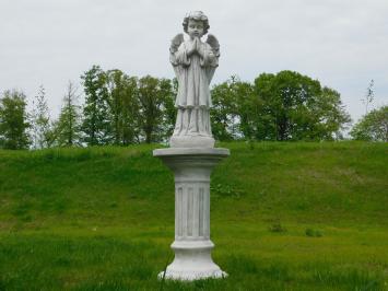 Statue aus Stein, betender Engel stehend, schwere Statue