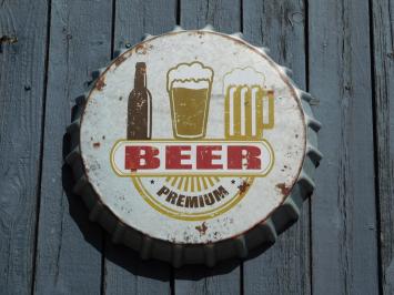 Bierdeckel - 'Beer Premium' - Wanddekoration aus Metall