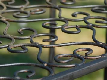 Etagère voor in de tuin, bloementrap, smeedijzer en inklapbaar, antiek