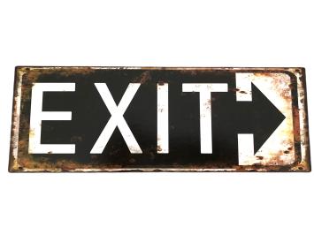 wandbord met: EXIT