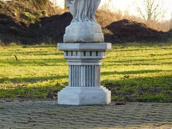 Beeld met Drie Vrouwen en Schaal - 130 cm - Volledig Steen