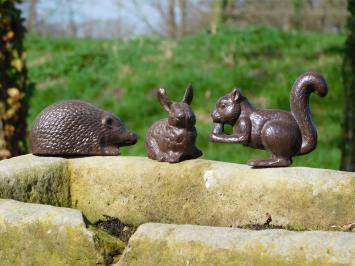 Garten Igel Skulptur Gusseisen braun