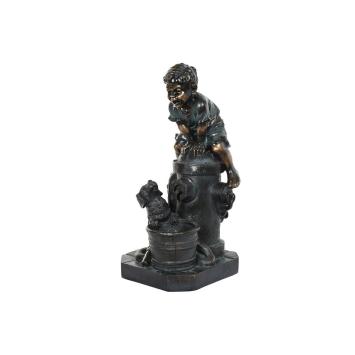 Fontein, groot bronskleurig, binnen en buiten, decoratief waterornament