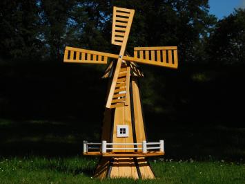 Windmühle - 130 cm - Imprägniertes Holz