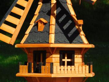 Windmühle mit Regalen - 135 cm - Imprägniertes Holz