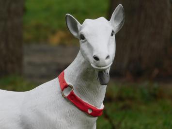 Tuinbeeld geit, dierenbeeld van kunststof, tuindeco