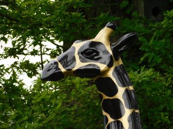 Beeld Giraffe, levensgroot, groot dierenbeeld, kunststof