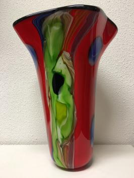 Handgefertigte Vase, glasgeblasen, schönes Design