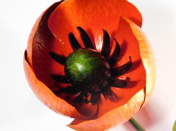 Handgefertigter Mohn - Metall - 82 cm