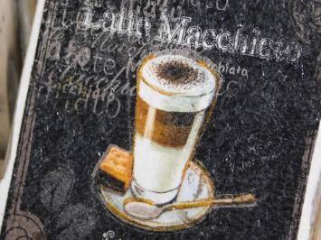 Satz von 4 Untersetzern Old Dutch - 'Latte Macchiato'