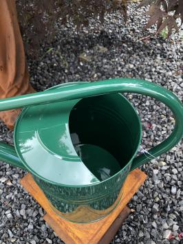 Tuin gieter klassiek - metaal - groen - 7.5 liter