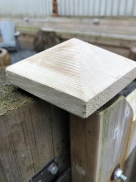 Paalkap - Hout - 10 x 10