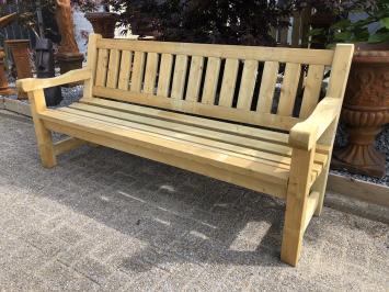 Parkbank hout, geïmpregneerde tuinbank, robuust houten bank