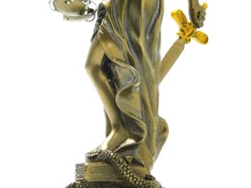 Beeld Justitia - Brons-look - Polystone