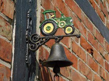 Klassische Türklingel Traktor, Gusseisen, Klingel Glocke