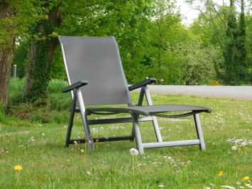 Liegestuhl - Liege lounger - grau