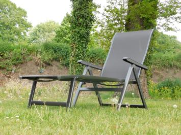 Liegestuhl - Liege lounger - grau