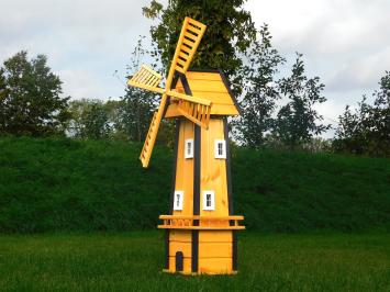 Große Windmühle - 155 cm - Imprägniertes Holz