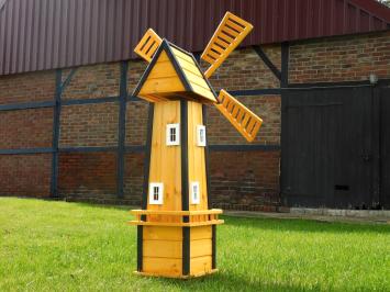 Große Windmühle - 155 cm - Imprägniertes Holz