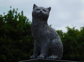 Katze aus Stein - detailliert - grau