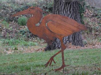 Tuinsteker Reiger - silhouet - rustiek metal