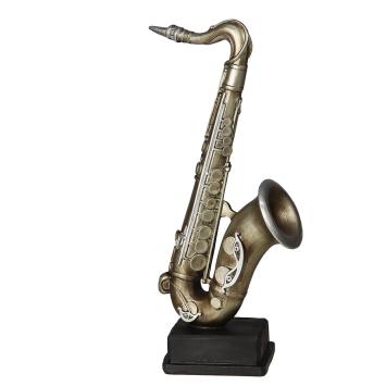 Beeld van een Saxofoon, vintage figuur muziekinstrument