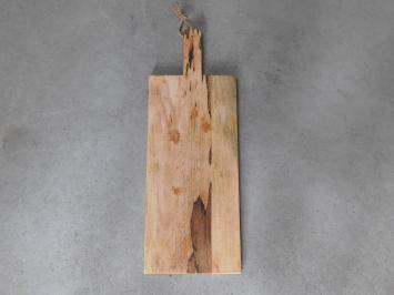 Serveerplank / snijplank, groot, keukenplank hout, 78 cm met handvat