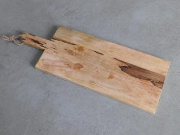 Serveerplank / snijplank, groot, keukenplank hout, 78 cm met handvat