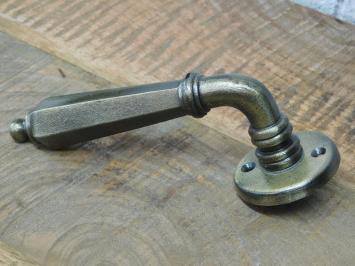 Set deurbeslag - antique messing finish - voor binnendeuren