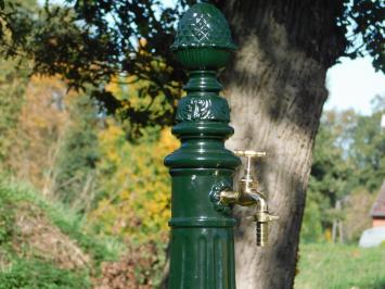 Verschnörkelter Standwasserhahn - dunkelgrün