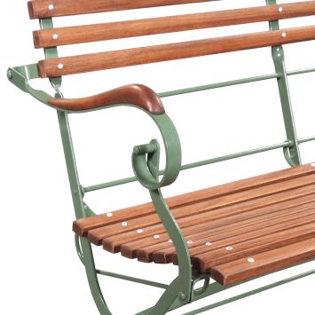 Tuinbank Teak, Zware Bank voor Buiten, Hout en Metaal