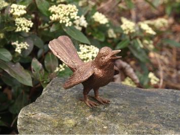 Bronzefigur Vogel, Gartenstatue Bronze eines Vogels, exklusiv