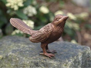 Vogelfigur aus Bronze, bronzene Gartenstatue eines Vogels