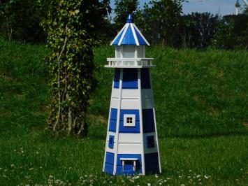 XXL houten vuurtoren met verlichting, handgeschilderd