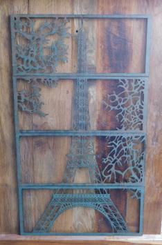 Wandornament, 4 delen, de Eiffeltoren, Parijs, wanddecoratie