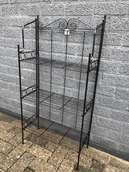 Schöne Metall-Etagere, schönes Schmiedeeisen schwarz