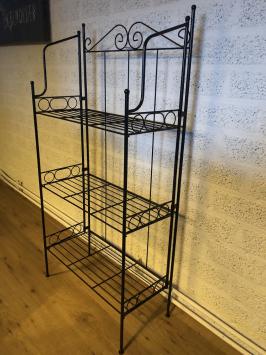 Schöne Metall-Etagere, schönes Schmiedeeisen schwarz