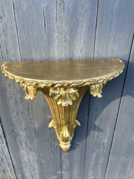 Wandconsole - polystone - goud - sierlijke muurdecoratie